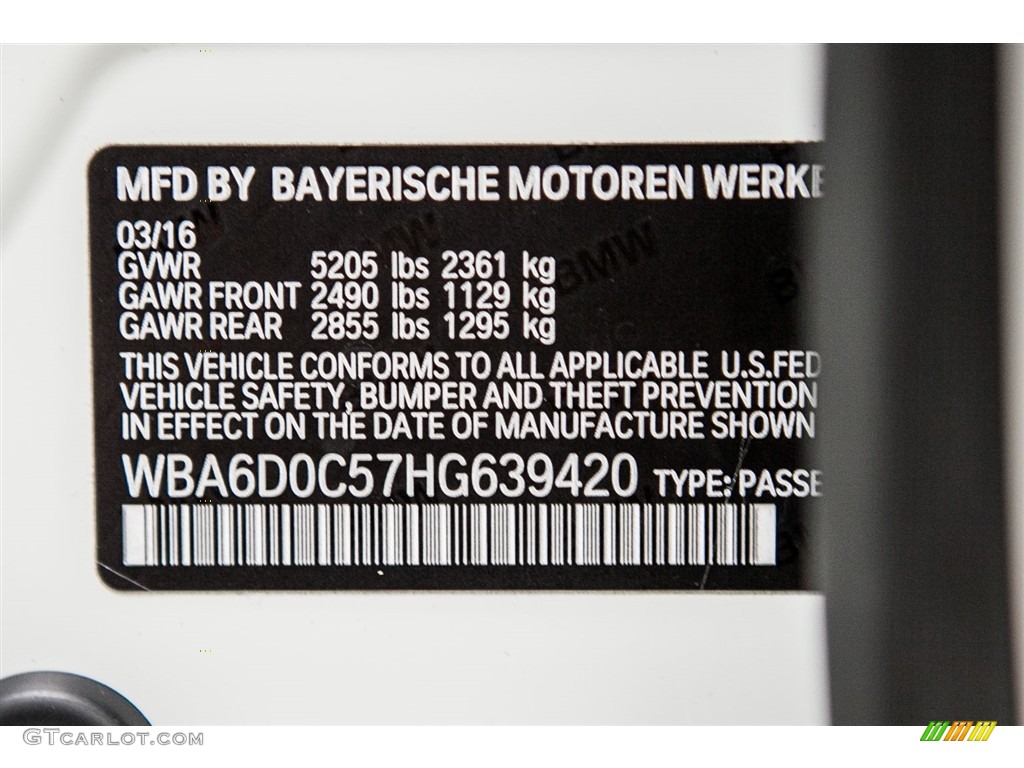 2017 6 Series 640i Gran Coupe - Alpine White / Vermilion Red photo #7