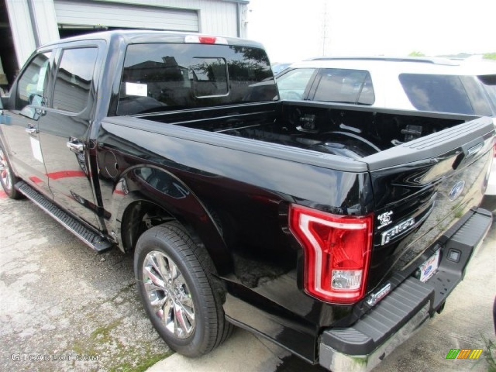 2016 F150 XLT SuperCrew - Shadow Black / Medium Earth Gray photo #5