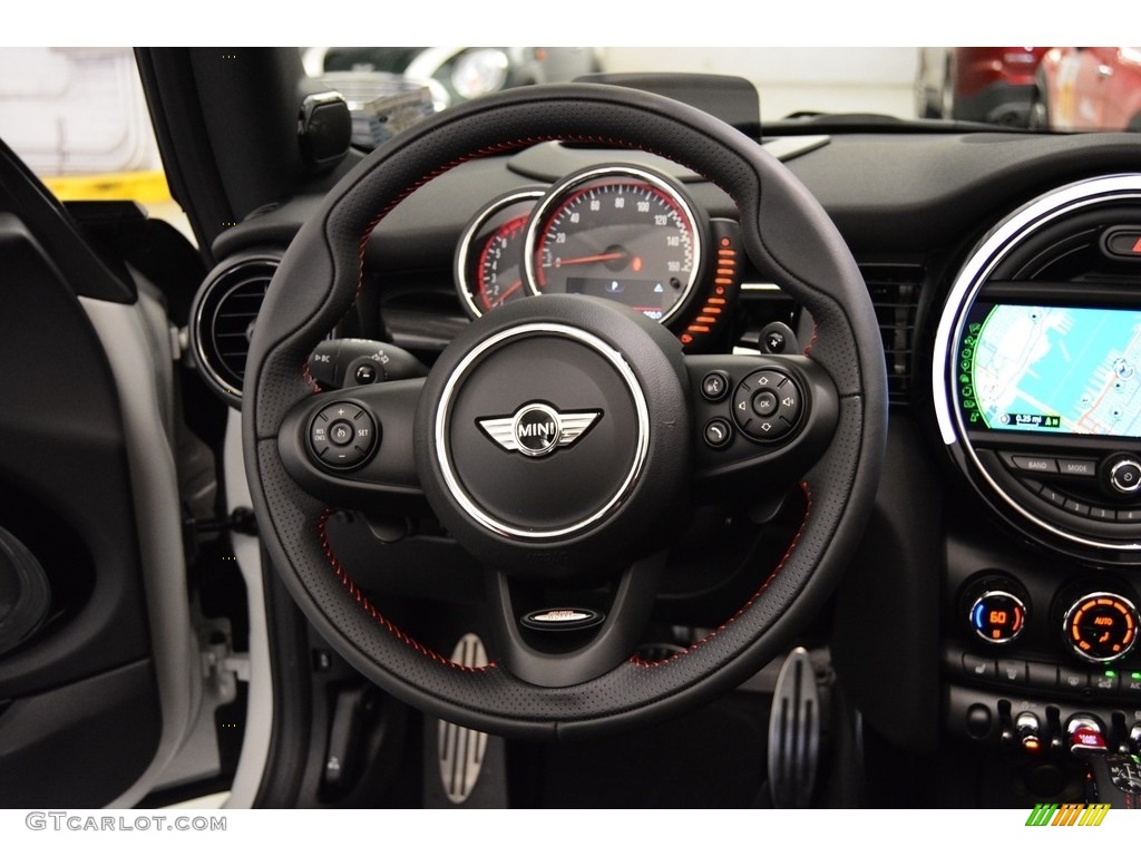 2017 Mini Convertible John Cooper Works JCW Carbon Black w/Dinamica Steering Wheel Photo #112925514