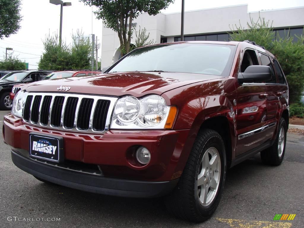 2007 Grand Cherokee Limited 4x4 - Red Rock Crystal Pearl / Medium Slate Gray photo #1