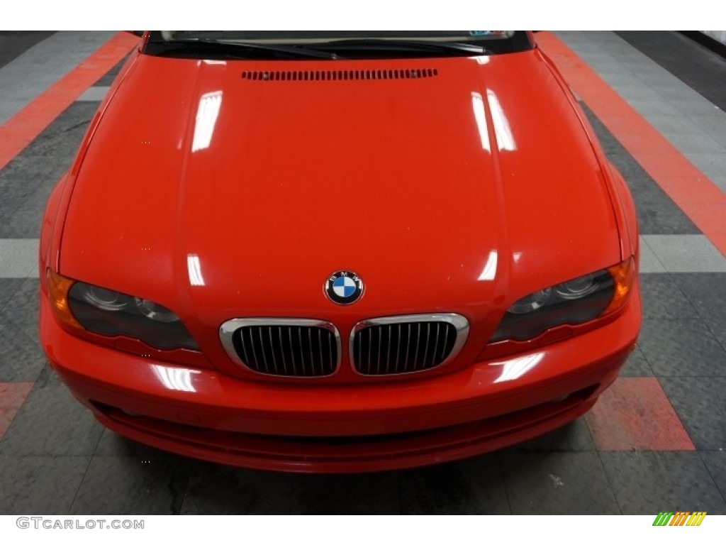 2001 3 Series 325i Coupe - Bright Red / Sand photo #51