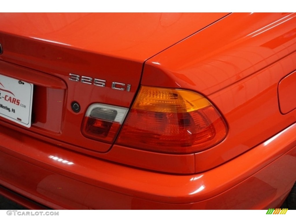 2001 3 Series 325i Coupe - Bright Red / Sand photo #61