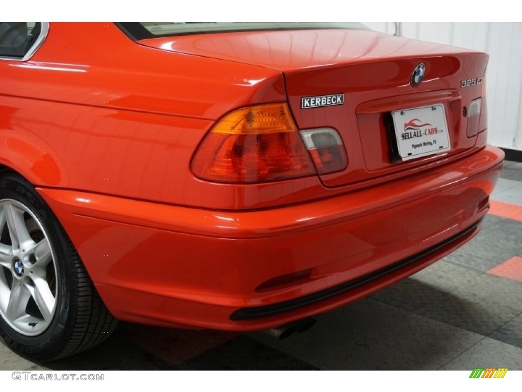 2001 3 Series 325i Coupe - Bright Red / Sand photo #63
