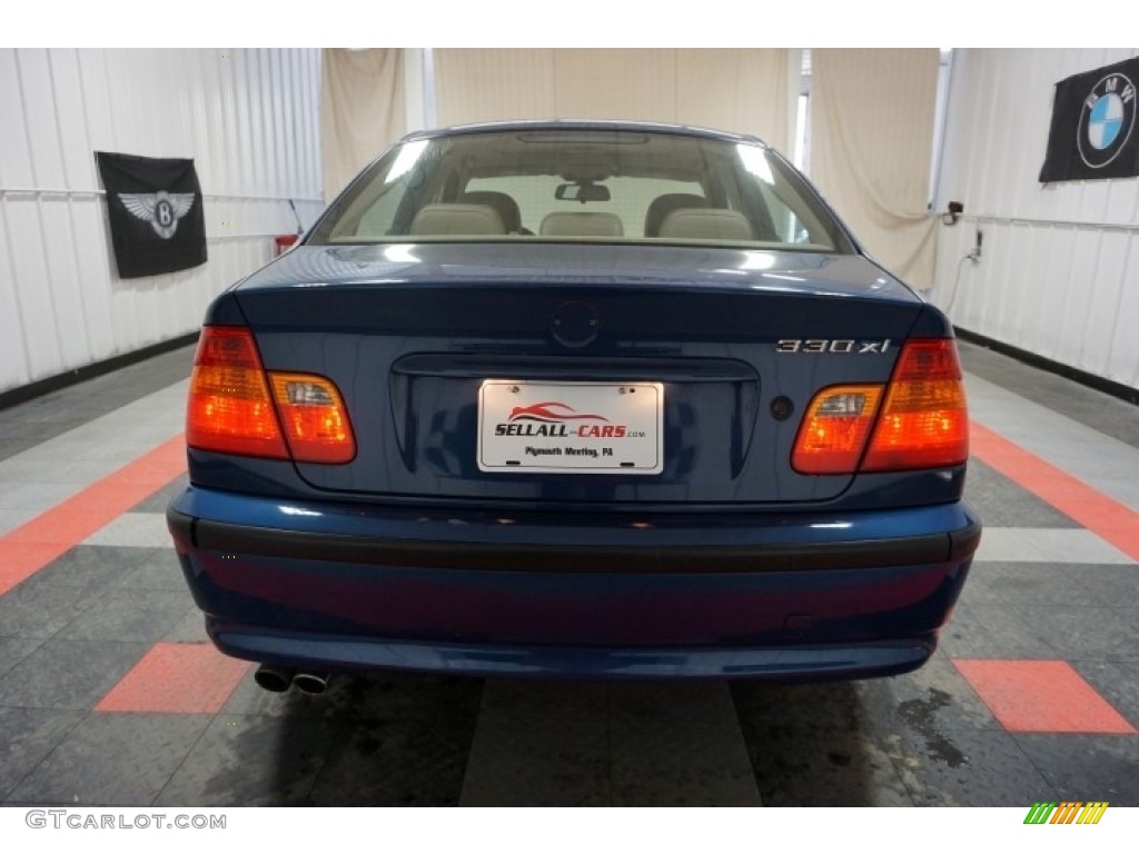 2003 3 Series 330xi Sedan - Mystic Blue Metallic / Sand photo #9