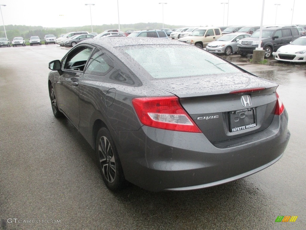 2013 Civic EX Coupe - Polished Metal Metallic / Gray photo #19