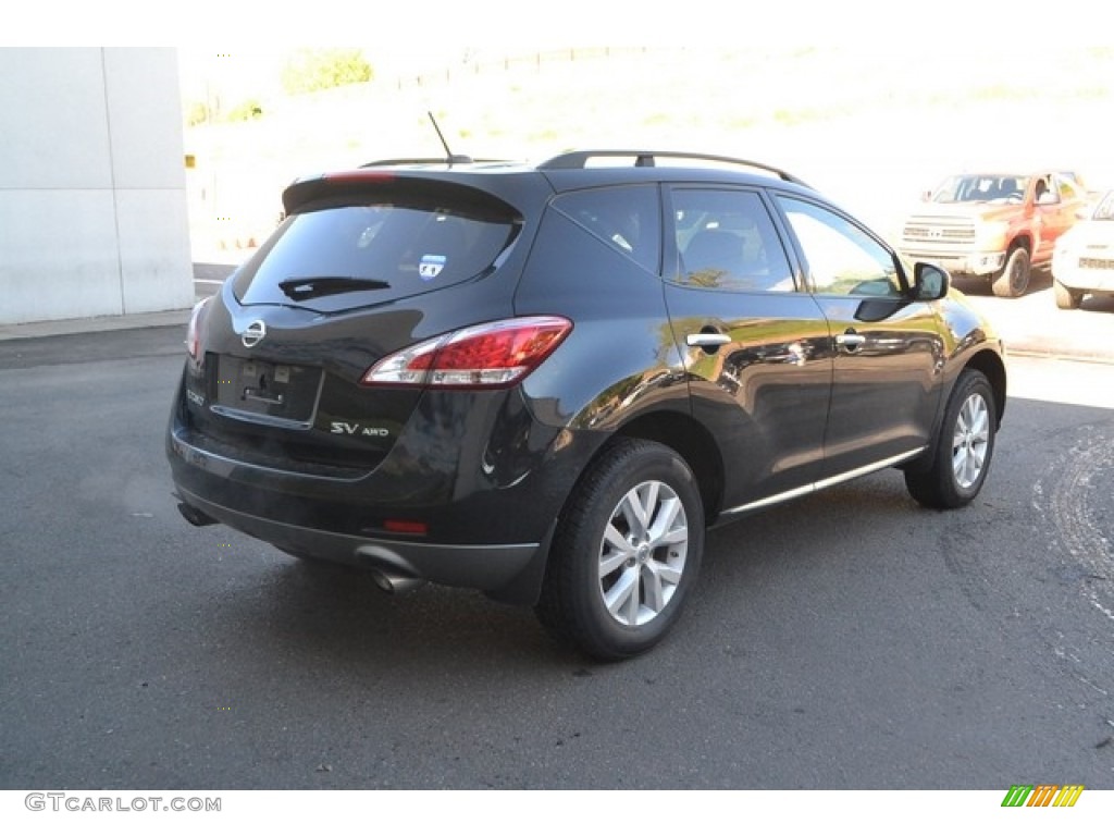 2011 Murano SV AWD - Super Black / Beige photo #2