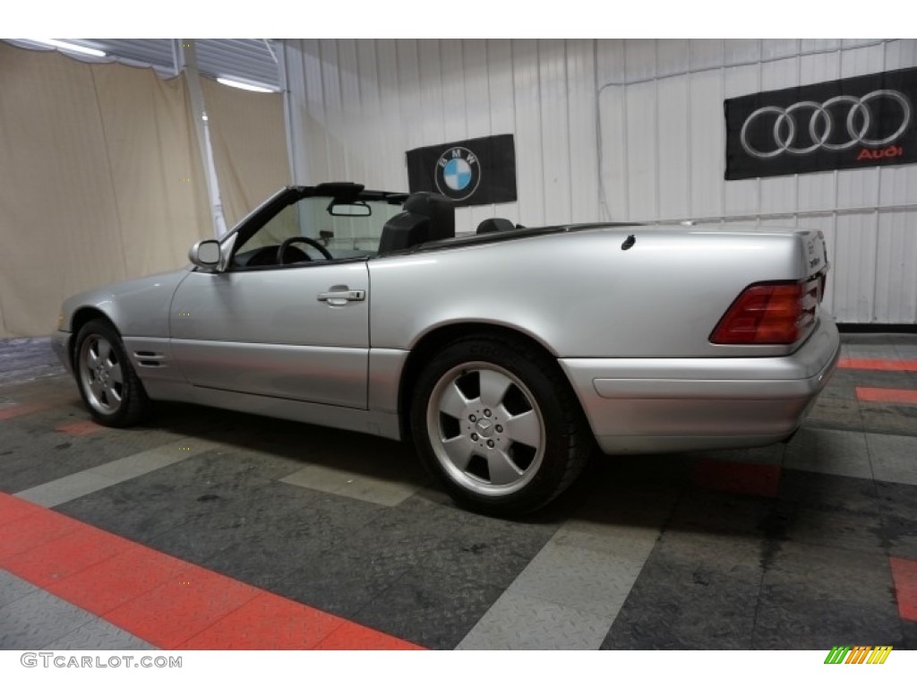 2000 SL 500 Roadster - Brilliant Silver Metallic / Black photo #11