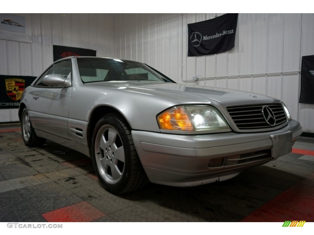 2000 SL 500 Roadster - Brilliant Silver Metallic / Black photo #15