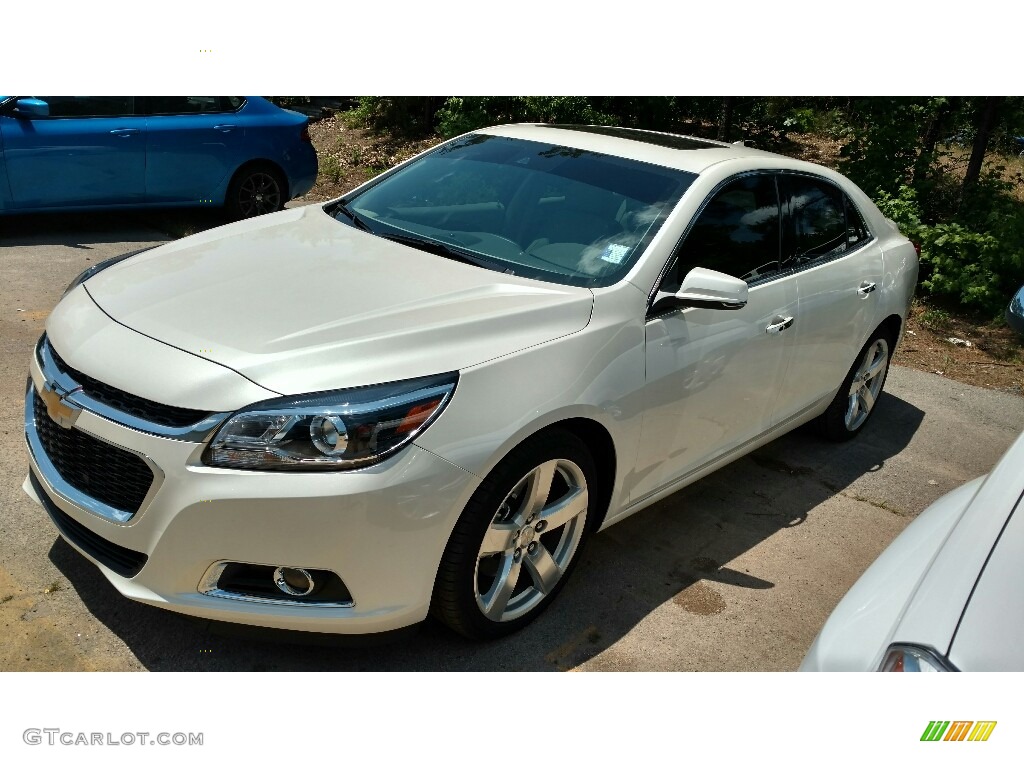 2014 Malibu LTZ - White Diamond Tricoat / Cocoa/Light Neutral photo #1