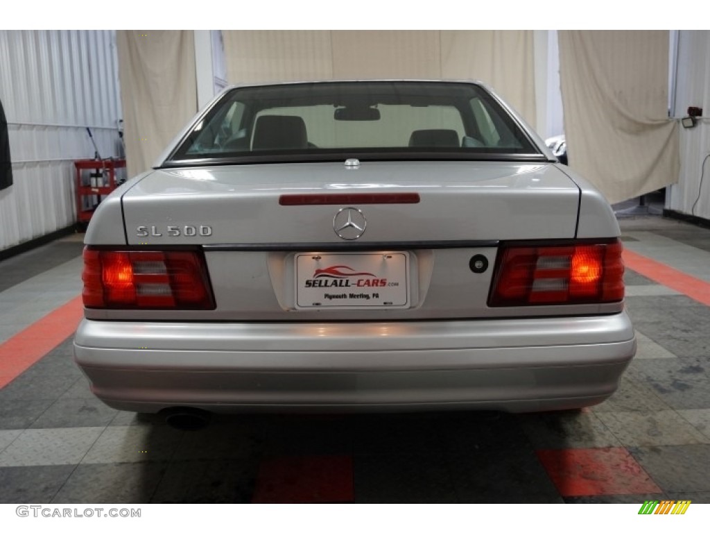 2000 SL 500 Roadster - Brilliant Silver Metallic / Black photo #19