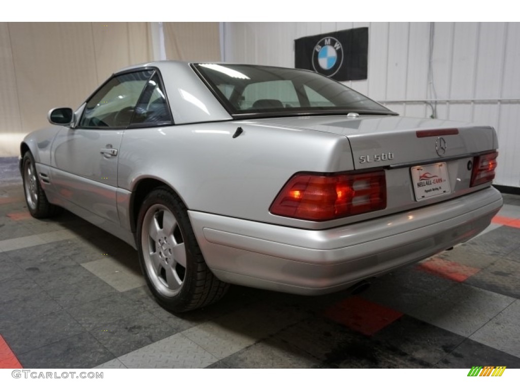 2000 SL 500 Roadster - Brilliant Silver Metallic / Black photo #20