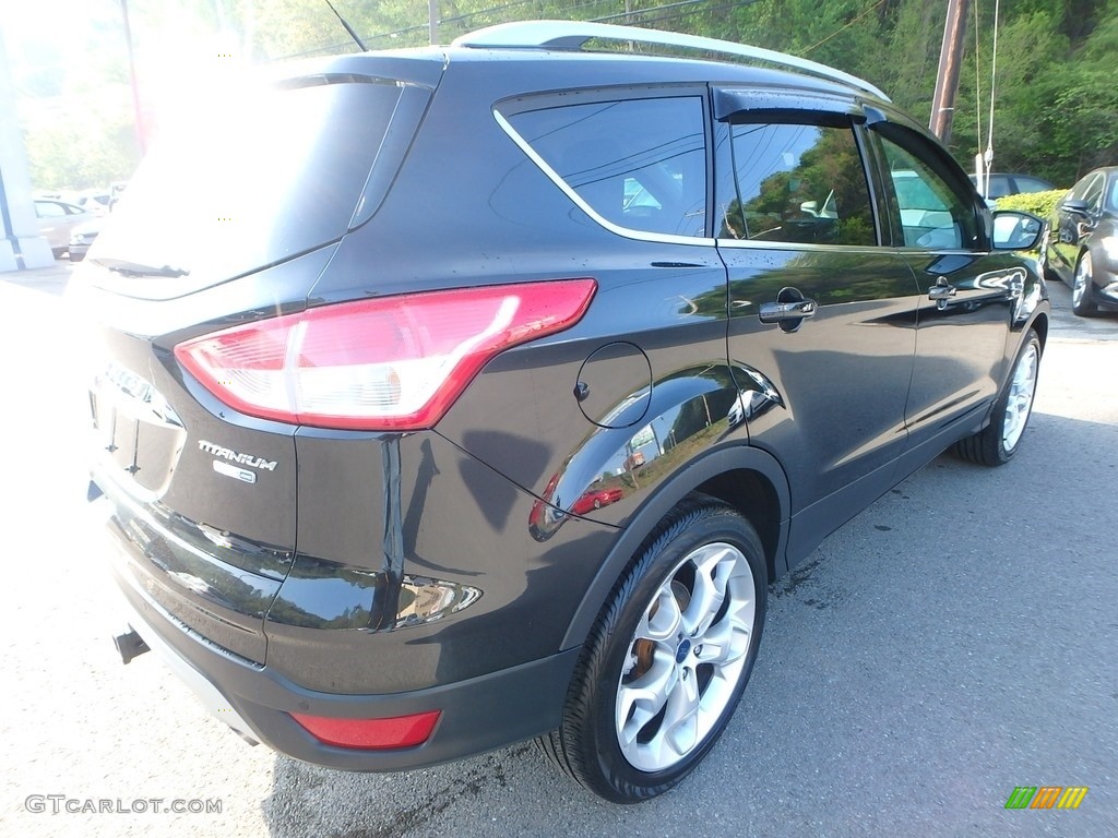 2014 Escape Titanium 2.0L EcoBoost 4WD - Tuxedo Black / Medium Light Stone photo #2