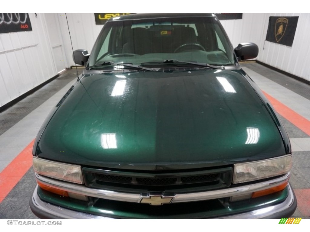 2002 S10 LS Crew Cab 4x4 - Forest Green Metallic / Graphite photo #54
