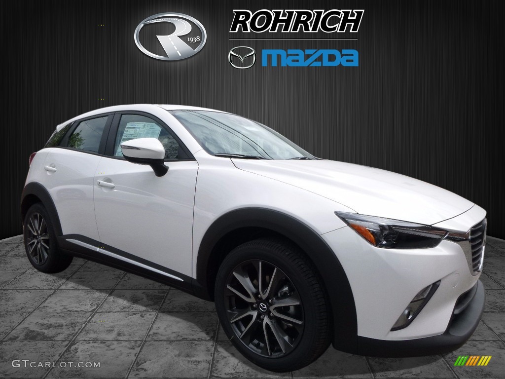 2016 CX-3 Grand Touring AWD - Crystal White Pearl / Black photo #1