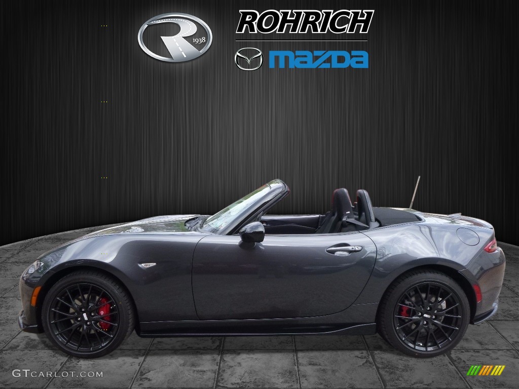 2016 MX-5 Miata Club Roadster - Meteor Gray Mica / Black photo #3