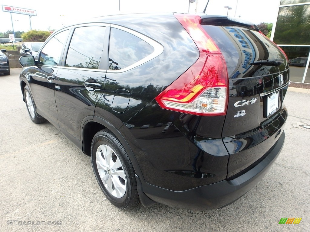 2014 CR-V EX-L AWD - Crystal Black Pearl / Black photo #3