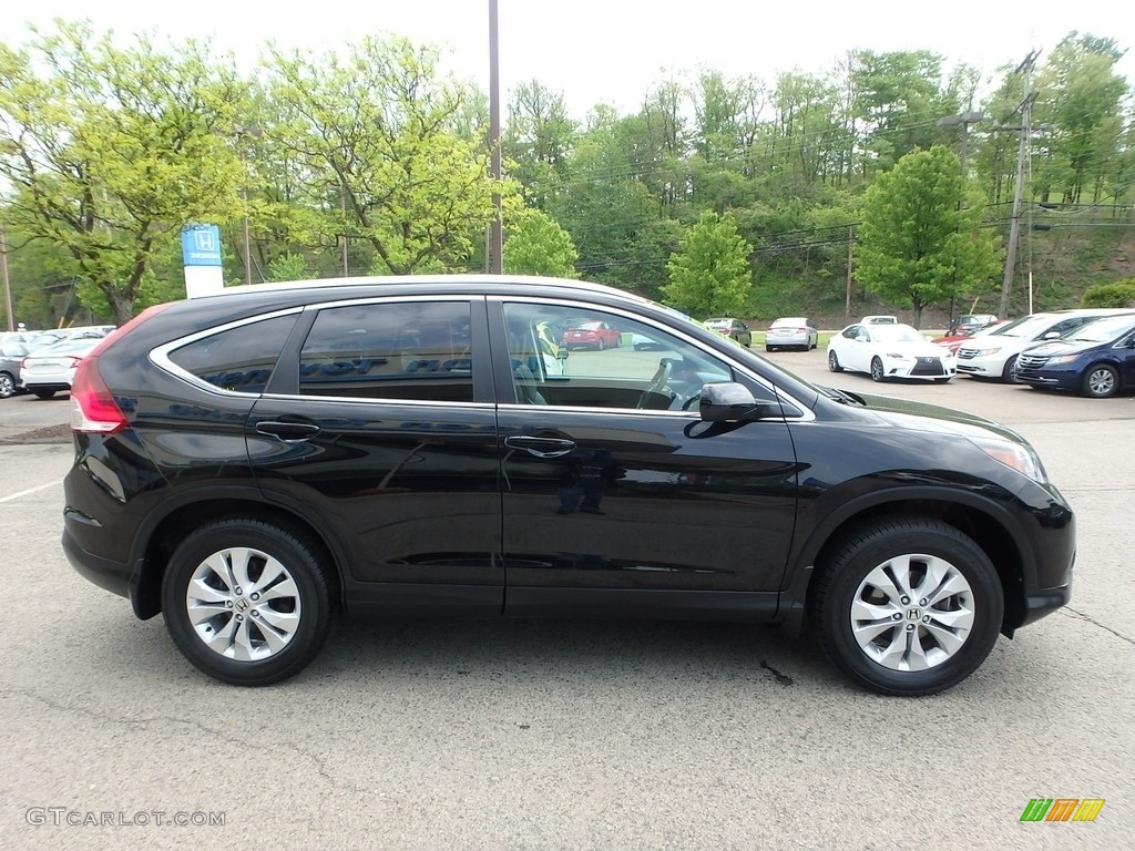 2014 CR-V EX-L AWD - Crystal Black Pearl / Black photo #6