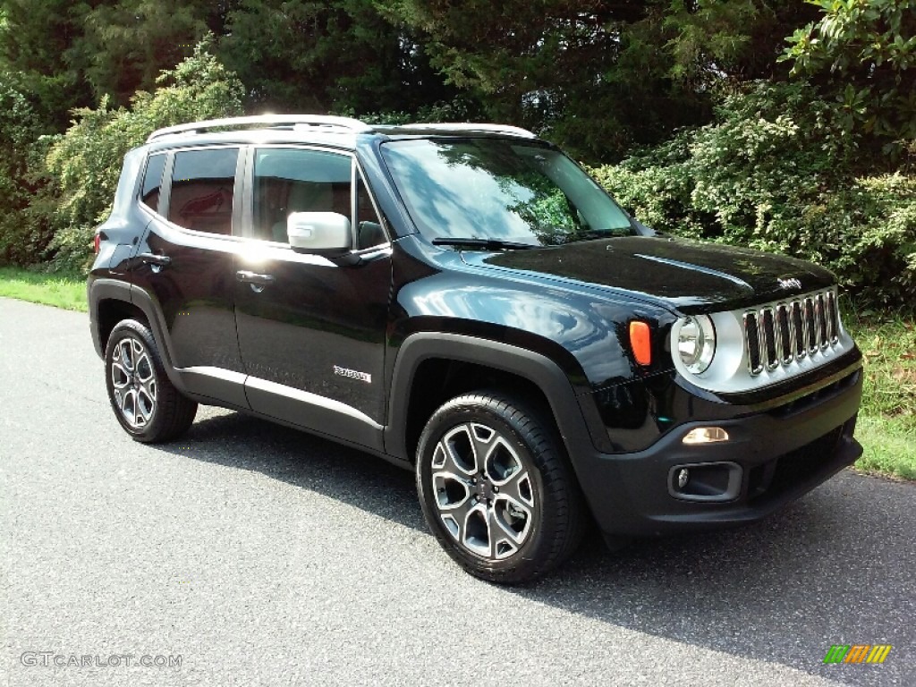 2016 Renegade Limited 4x4 - Black / Bark Brown/Ski Grey photo #6