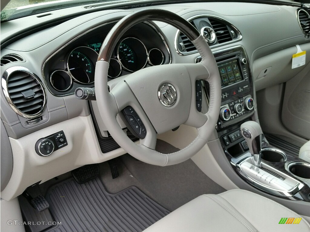 2016 Enclave Leather - White Frost Tricoat / Light Titanium/Dark Titanium photo #7