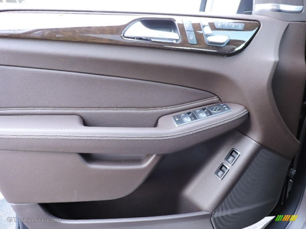 2017 Mercedes-Benz GLS 450 4Matic Espresso Brown Door Panel Photo #112945017