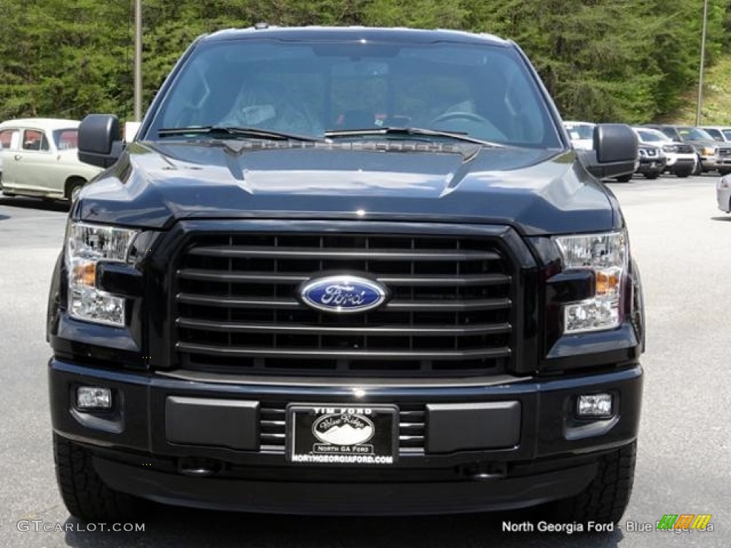 2016 F150 XLT SuperCrew 4x4 - Shadow Black / Black photo #8