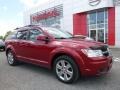 2009 Inferno Red Crystal Pearl Dodge Journey SXT AWD  photo #1