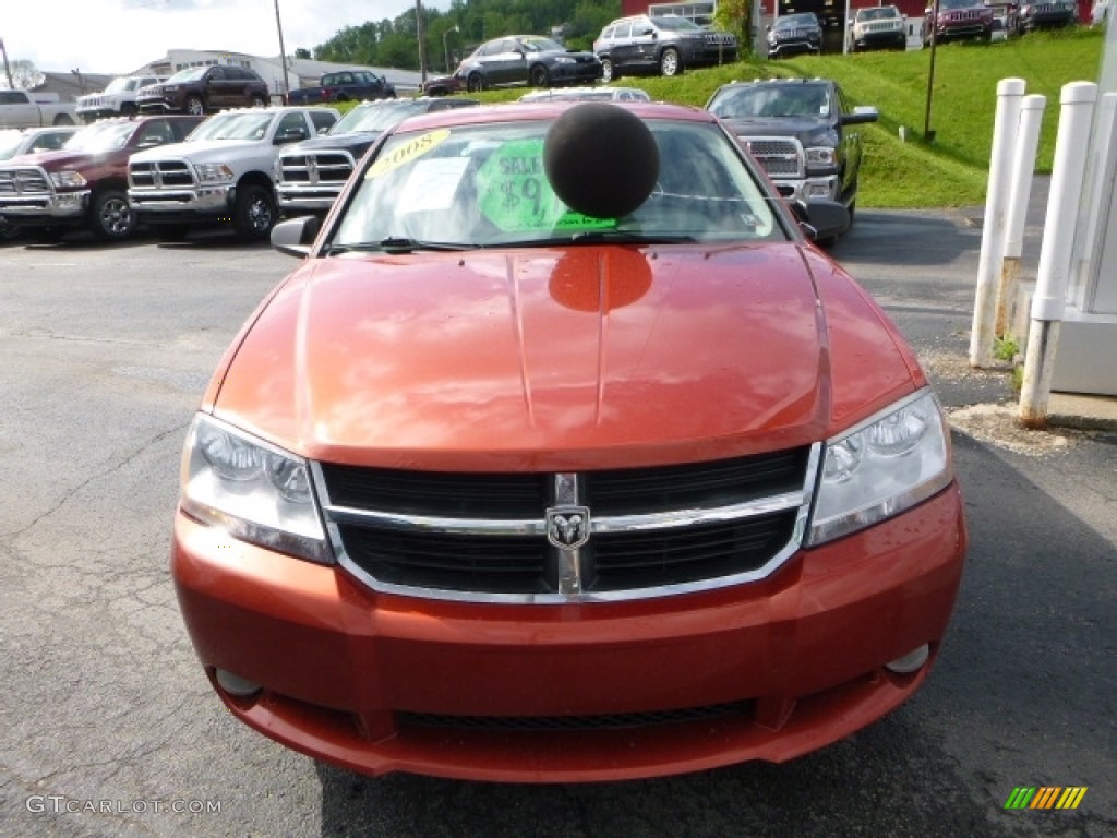 2008 Avenger SXT - Sunburst Orange Pearl / Dark Slate Gray/Light Slate Gray photo #11