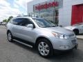 2012 Silver Ice Metallic Chevrolet Traverse LTZ  photo #1