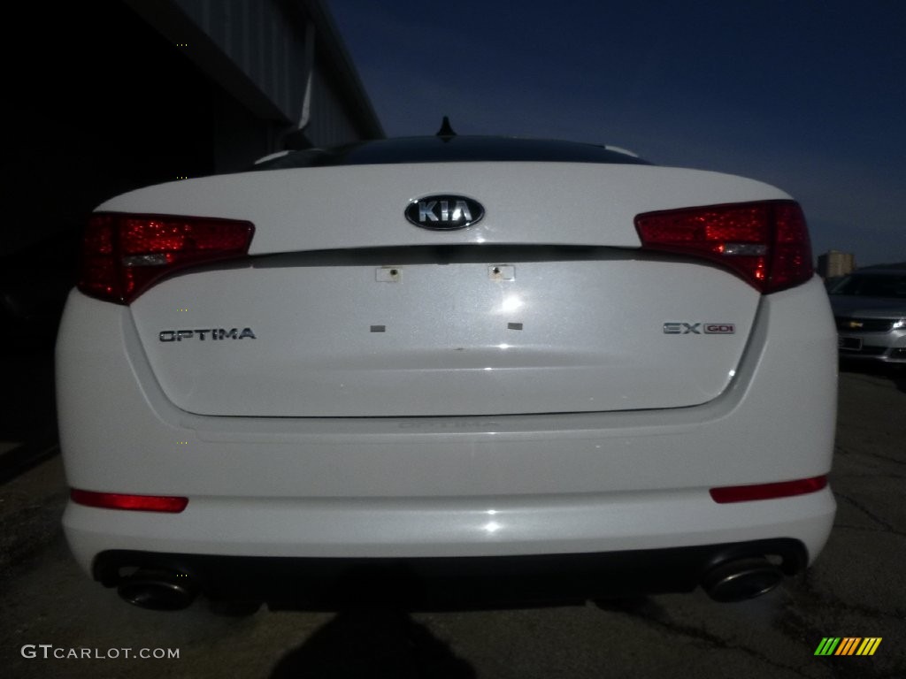 2013 Optima EX - Snow White Pearl / Gray photo #3