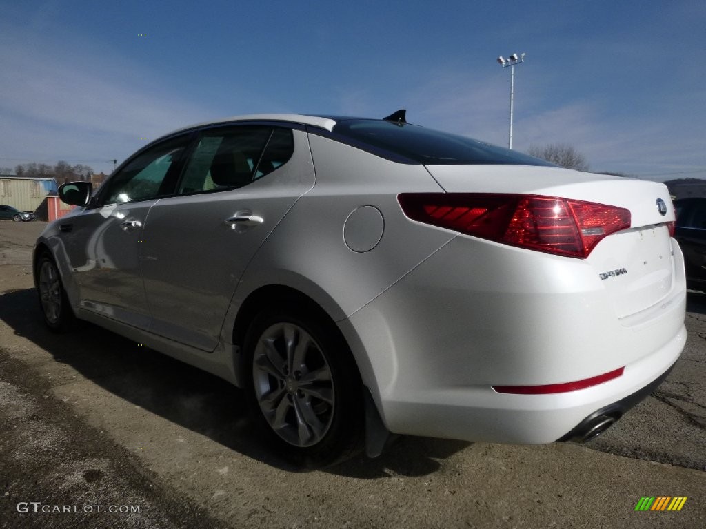 2013 Optima EX - Snow White Pearl / Gray photo #4