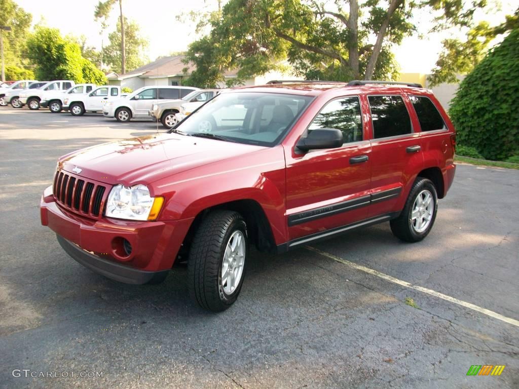 2006 Grand Cherokee Laredo - Inferno Red Crystal Pearl / Medium Slate Gray photo #7