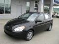 2008 Ebony Black Hyundai Accent GLS Sedan  photo #2