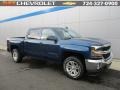 2016 Deep Ocean Blue Metallic Chevrolet Silverado 1500 LT Crew Cab 4x4  photo #1