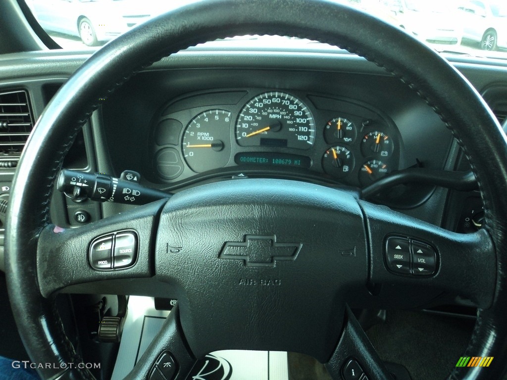 2005 Silverado 1500 Z71 Extended Cab 4x4 - Black / Dark Charcoal photo #11