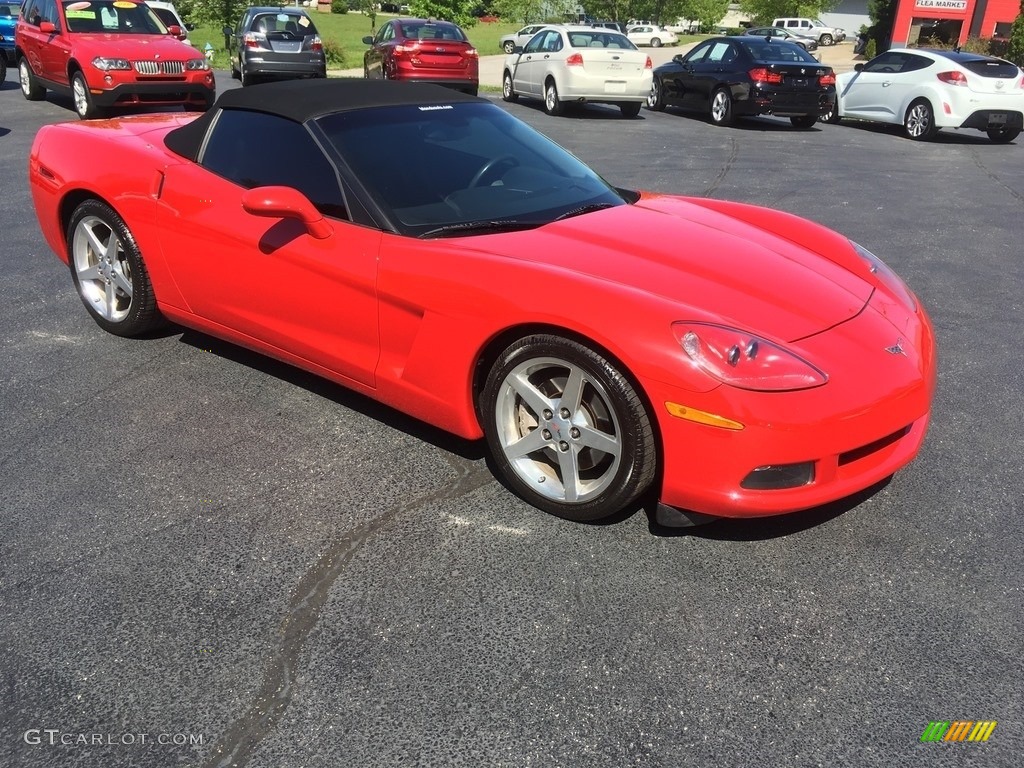 2005 Corvette Convertible - Victory Red / Ebony photo #1