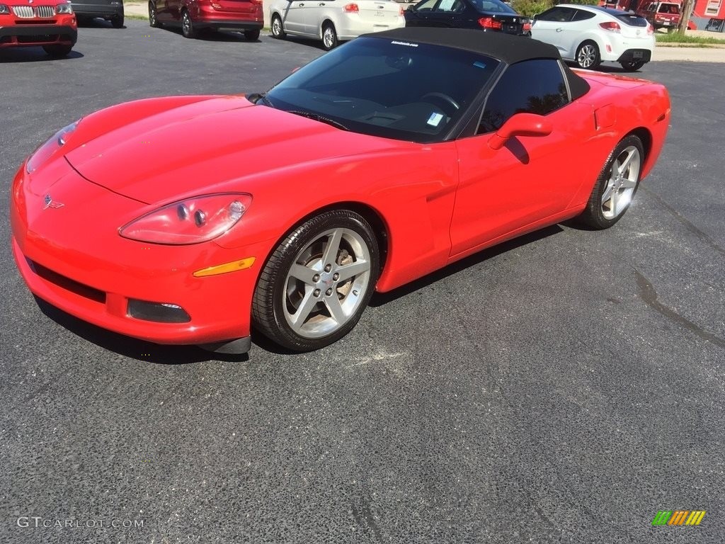 2005 Corvette Convertible - Victory Red / Ebony photo #5