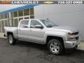 2016 Silver Ice Metallic Chevrolet Silverado 1500 LT Crew Cab 4x4  photo #1