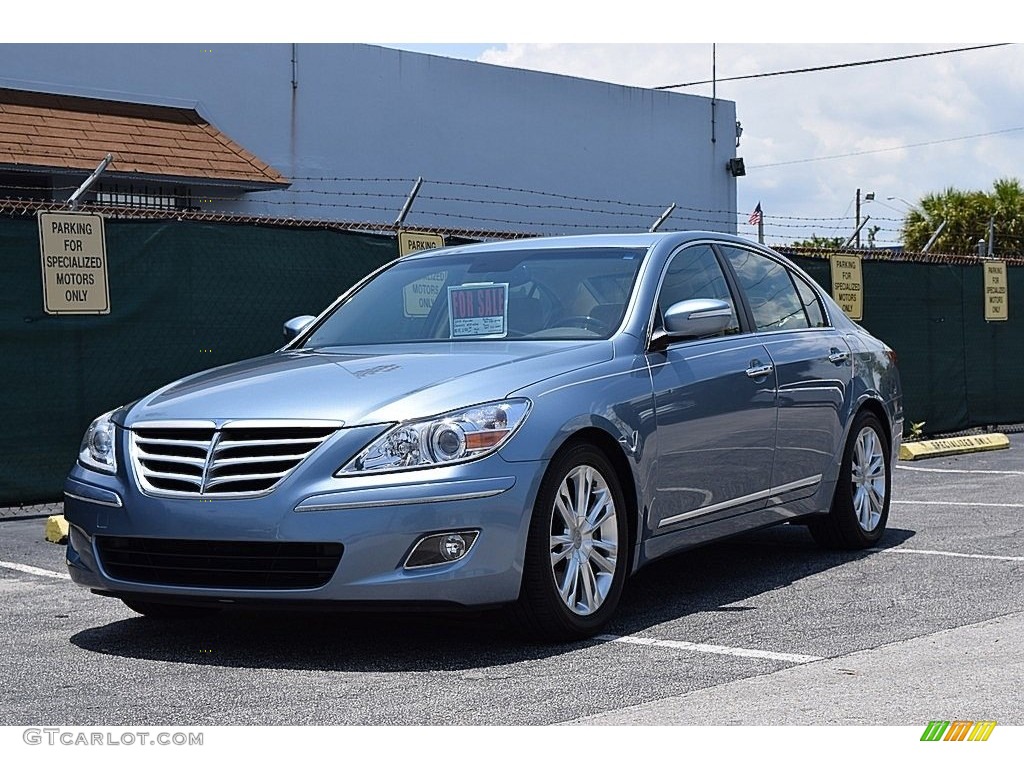 2010 Genesis 4.6 Sedan - Sterling Blue Metallic / Cashmere photo #1