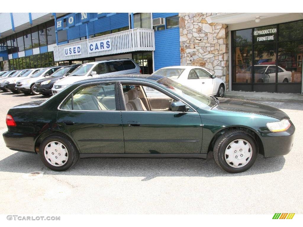 1999 Accord LX Sedan - Dark Emerald Pearl / Ivory photo #4