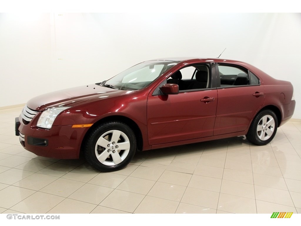 2007 Fusion SE V6 AWD - Merlot Metallic / Charcoal Black photo #3