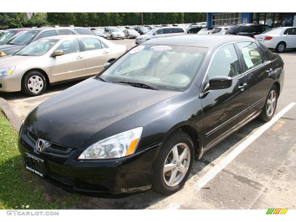 2003 Accord EX Sedan - Nighthawk Black Pearl / Ivory photo #1