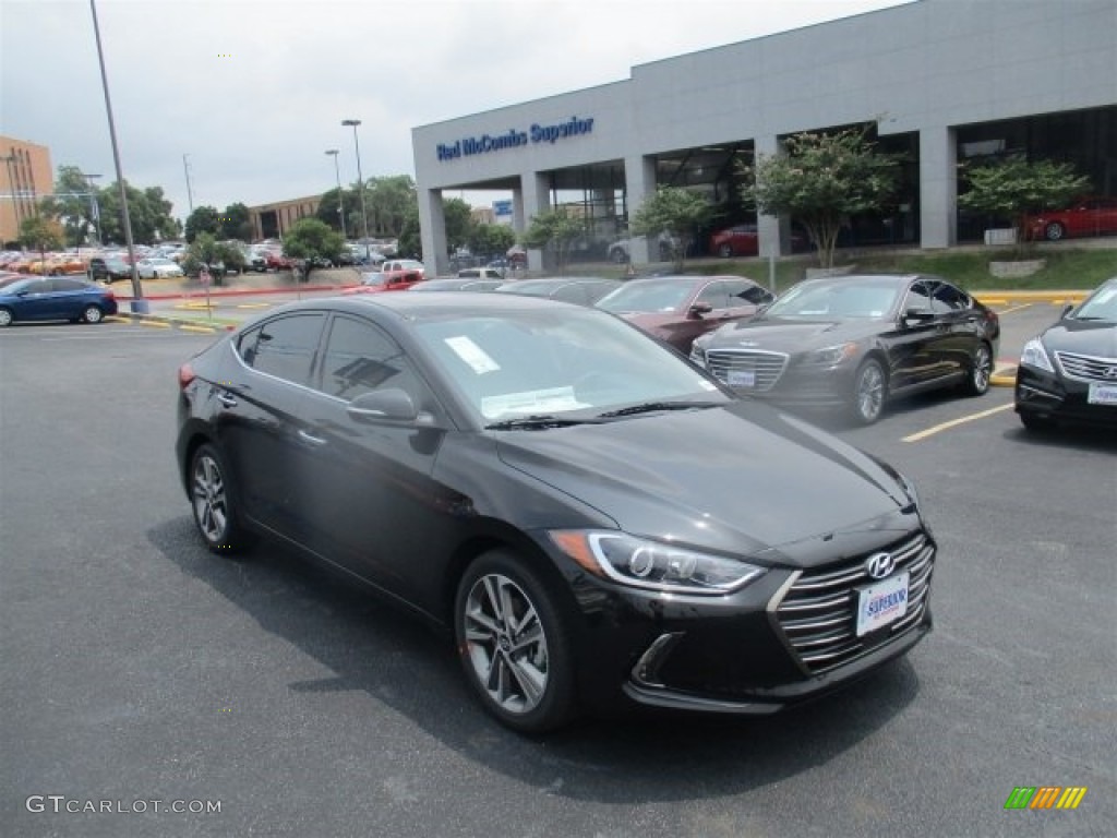 2017 Elantra Limited - Black / Gray photo #1