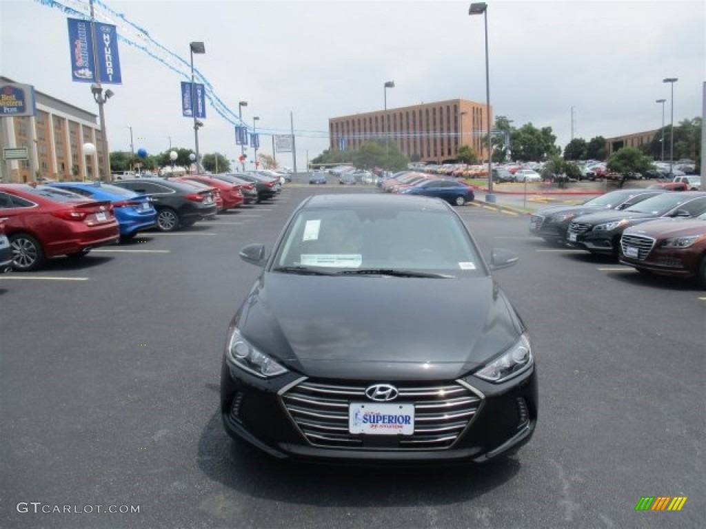 2017 Elantra Limited - Black / Gray photo #2