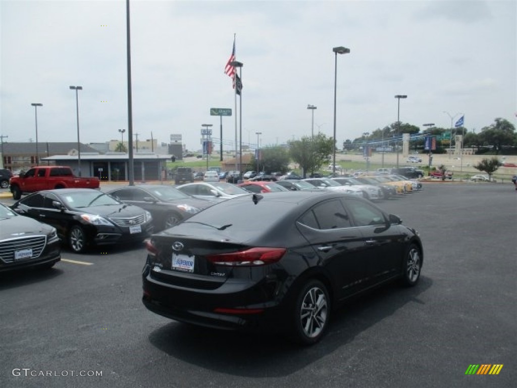 2017 Elantra Limited - Black / Gray photo #7