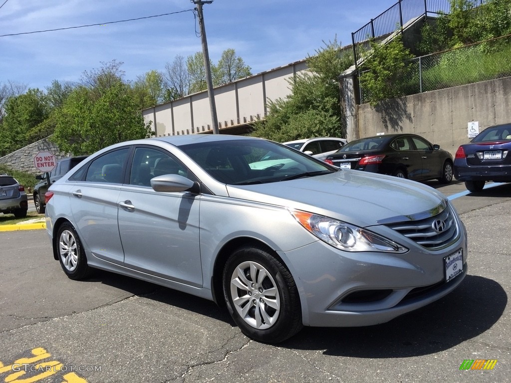 2011 Sonata GLS - Iridescent Silver Blue Metallic / Gray photo #3