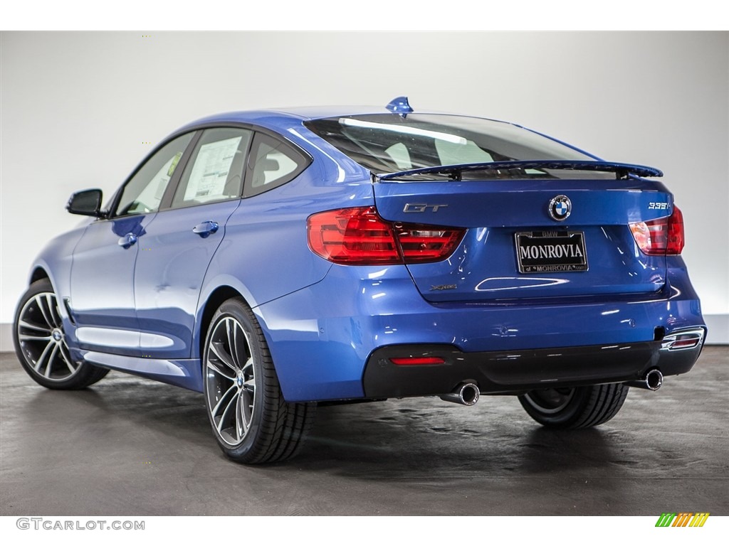2016 3 Series 335i xDrive Gran Turismo - Estoril Blue Metallic / Coral Red photo #3