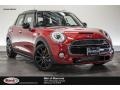 2016 Blazing Red Metallic Mini Hardtop Cooper S 4 Door  photo #1