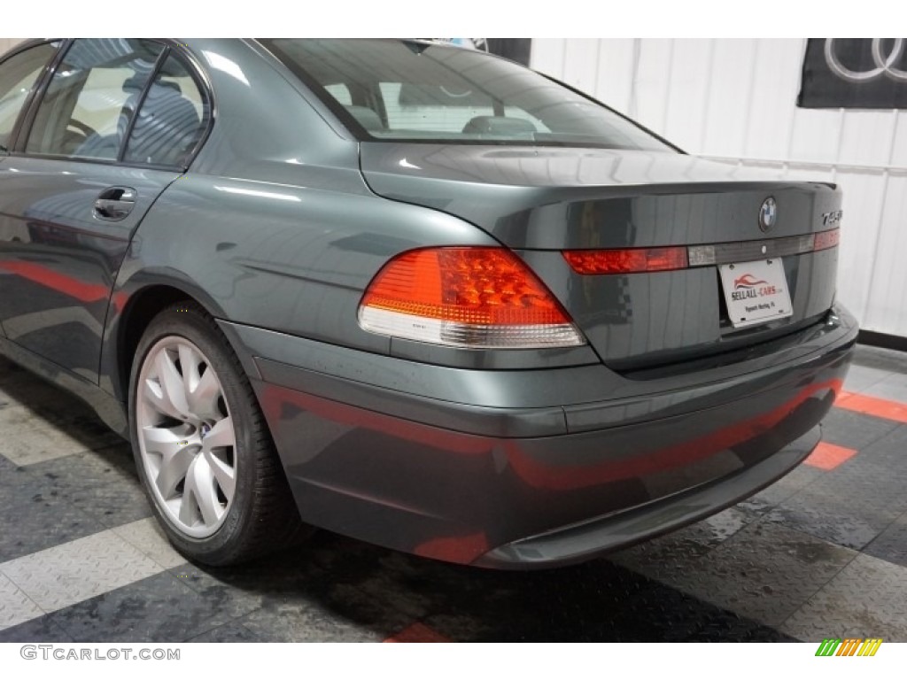 2004 7 Series 745Li Sedan - Sterling Grey Metallic / Basalt Grey/Flannel Grey photo #69