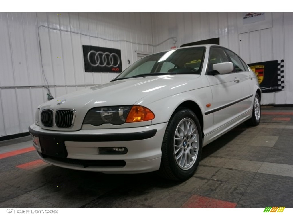 2000 3 Series 328i Sedan - Alpine White / Sand photo #3