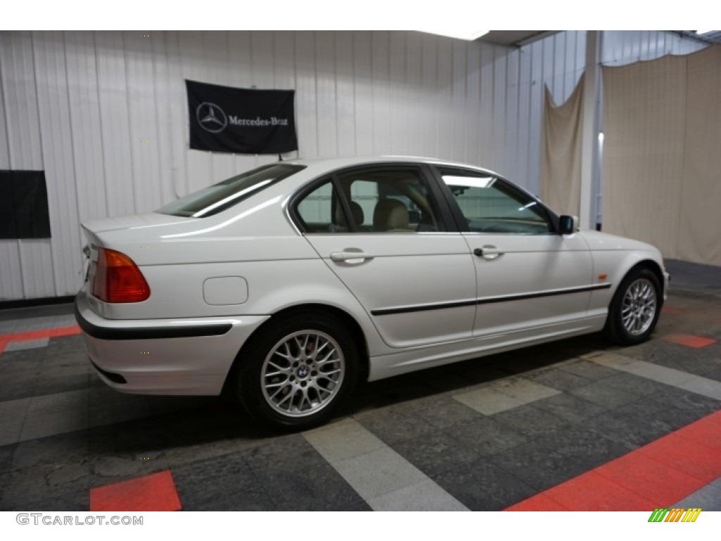 2000 3 Series 328i Sedan - Alpine White / Sand photo #7